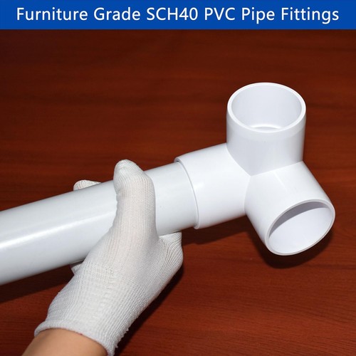 4 Pack 1-1/2 Inch 3-Way Furniture PVC Fitting for DIY PVC Structure and Frames - Picture 7 of 7