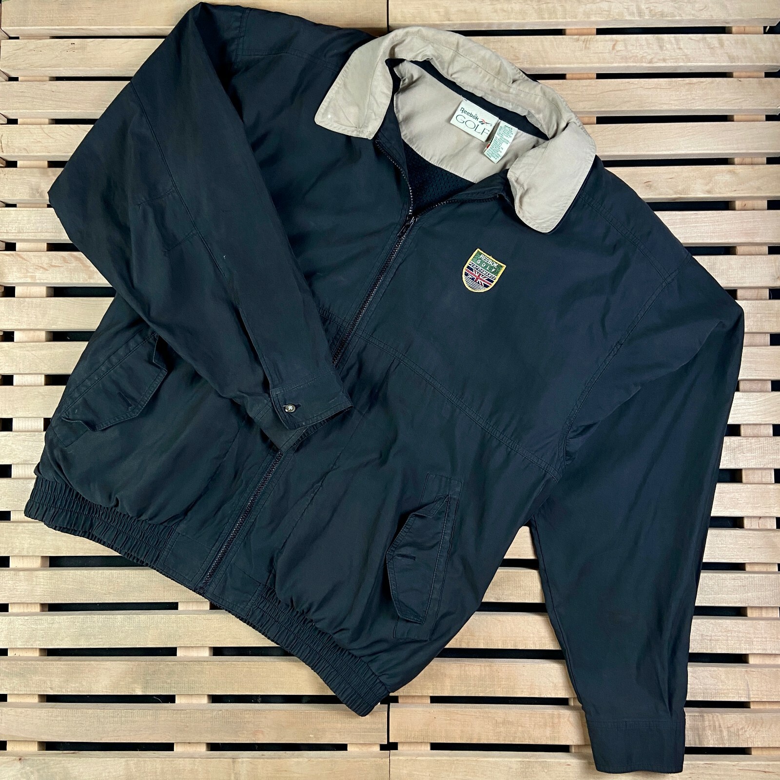 Vintage Reebok Golf Mens Bomber Jacket in Size XL-image
