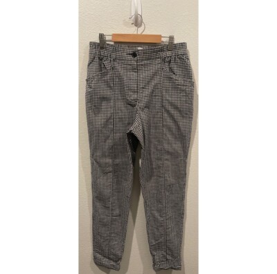 URBAN OUTFITTERS Gingham Checkered Lightweight Hi-Rise Pants Size S | eBay