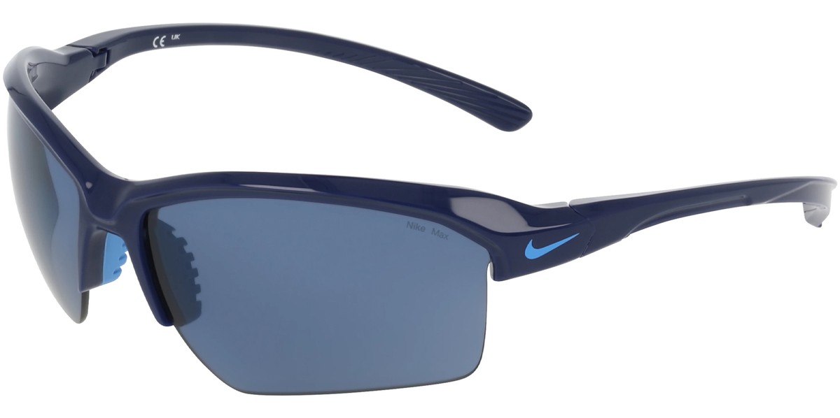 Nike Skylon Rise Polarized Semi-Rimless Wrap Sunglasses w/ MAX 