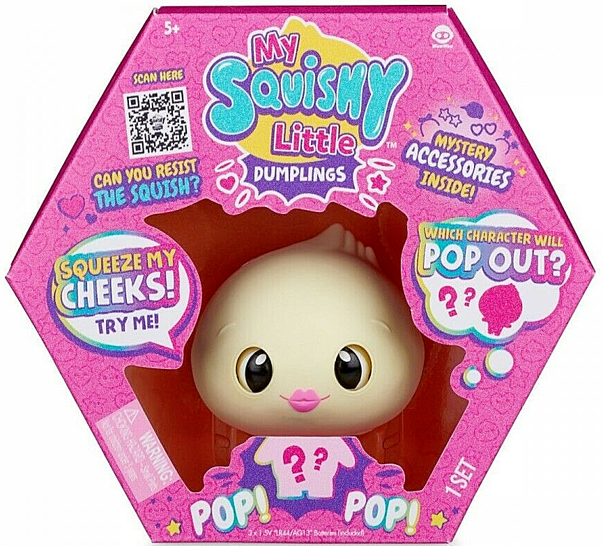 My Squishy Little Dumplings Pop Out Dee Character New Kids Interactive Toy 5+