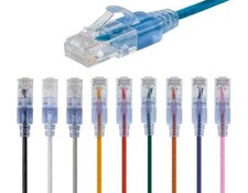 100-PACK Cat 6 UTP Patch Cable Mixed Colors RedBlueOrangeYellowGreen 2 ft.