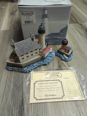 2003 Harbour Lights Lighthouse Front & Rear Range South Channel#660 St Autograph