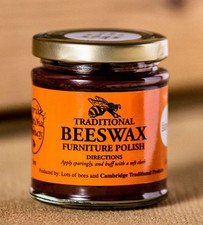 Image of Cambridge Traditional Beeswax Wooden Furniture Polish Paste Brown Dark 142g