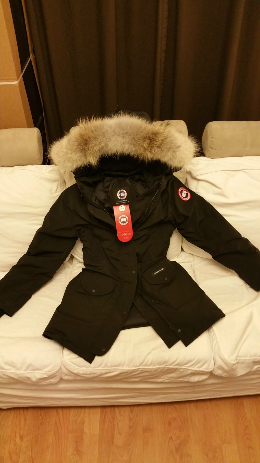 BRAND NEW RED LABEL BLACK CANADA GOOSE TRILLIUM SMALL PARKA JACKET image 4
