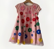 Mini Boden Floral Appliqué Tulle Dress Size ...