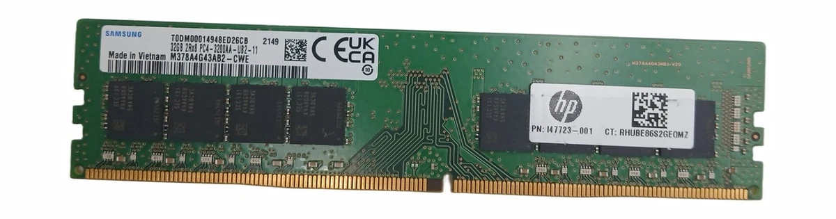 PC4-25600 (DDR4-3200) Bus Speed Computer RAM 32 GB Capacity per