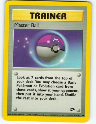 Master Ball - 116/132 Gym Challenge - Pokémon TCG - 2000