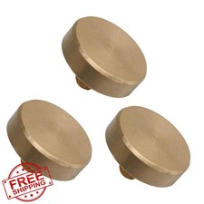 Liyafy 3Pcs Trumpet Bottom Valve Caps Knobs Brass Repair Parts