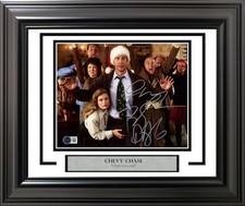 Chevy Chase & Beverly D'Angelo Auto Framed 8x10 Photo Christmas Vacation Beckett