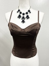 Wilfred Brand New with Tags Oklahoma Bustier Corset Top Size 2 Cocoa Brown