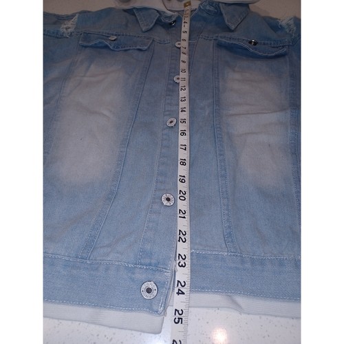 JOJO's Bizarre Adventure Jacket Unisex Blue Jeans Size Large - Picture 9 of 10