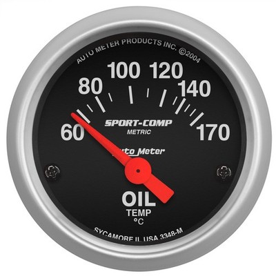 AutoMeter for Sport-Comp 52mm 60-170 Degree Short Sweep Electronic Oil