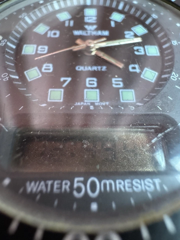 Waltham Rare Vintage Digital-Analog Watch XX011-065 PLEASE READ New Battery - image 3 of 4