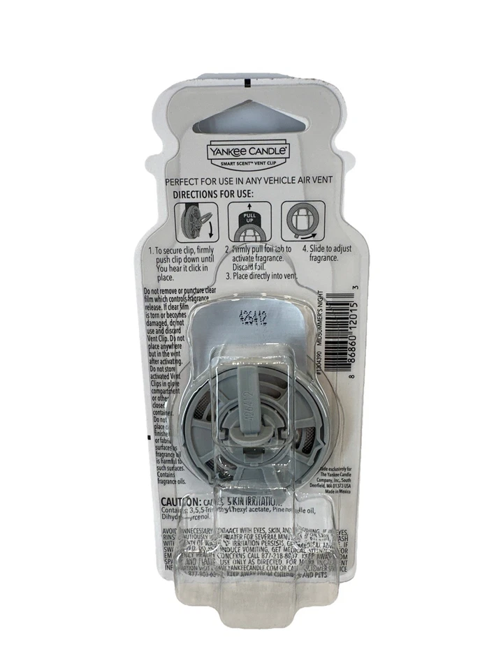 4 Yankee Candle Midsummer Night  Scent Vent Clip 4 Pack Box Lasts Up To 30 Days - Image 3 of 4