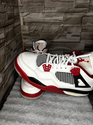 Size 8.5 - Jordan 4 Retro 1999 White Black Red for sale online | eBay