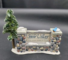 Department 56 Welcome To Snow Village Sign Bo...