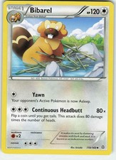 Bibarel 118/160 Uncommon Primal Clash Pokemon LP