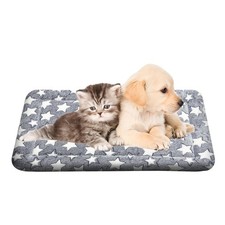 Plush Orthopedic Dog Bed Washable Crate Mat Non Slip Bottom Soft Pet Bed NEW