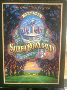The Official Game Program Atlanta Super Bowl Georgia Dome 1994