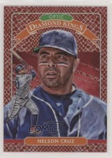 2020 Donruss Optic Diamond Kings Choice Red Dragon Prizm 51/88 Nelson Cruz 4l3