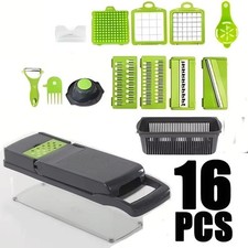 16-in-1 Vegetable Chopper Fruit Cutter Onion Dicer Slicer Kitchen Food Prep