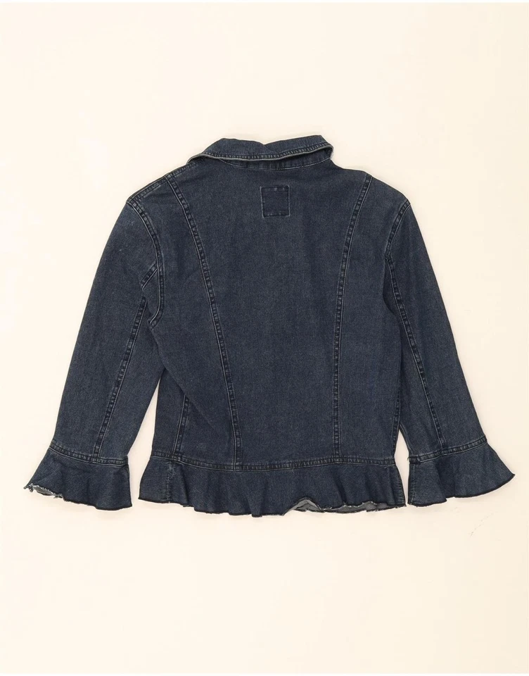 Chaqueta vaquera MOSCHINO para mujer manga 3/4 IT 42 algodón azul medio K110 Foto 2 de 3