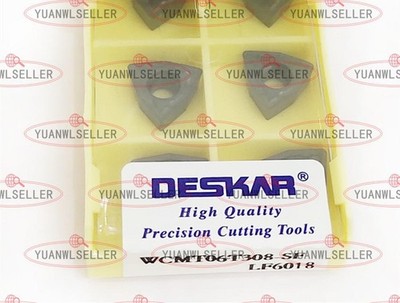 10PCS DESKAR Carbide Inserts WCMT06T308-SF LF6018 *hh