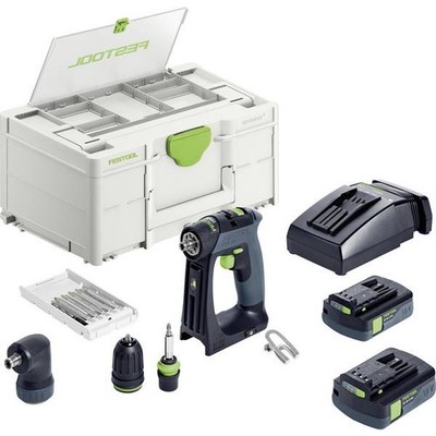 Festool 576884 CXS 18C 3.0-Set Cordless Drill Driver 18V 3.00Ah inc