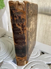 Antique Book - Worn Aged Milton Paradiso Perduto 2 Paradise English Italian 1813