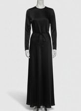 Zimmermann Women's Black Luminosity Silk Bias Slip Dress Size 1