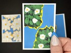 ACEO ORIGINAL Floral Landscape Abstract Blue Sky Acrylic Miniature Painting #3 — photo 1
