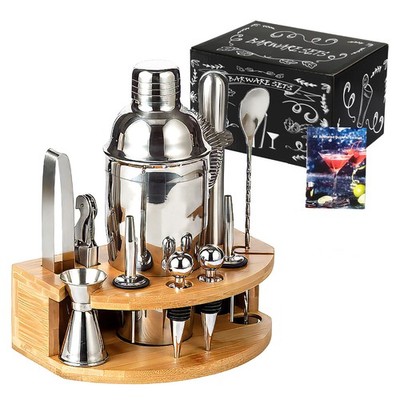 12x Cocktail Shaker Set 750ml Shaker Barkeeper Kit Mixer Professionell Edelstahl