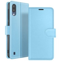 Zanaé, Portemonnaie Etui Galaxy M10 StäNder Magnetverschluss, Hellblau