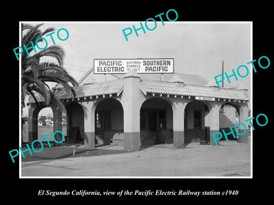 El Segundo California Pacific Electric Railway Station 1940 Historic Old Photo