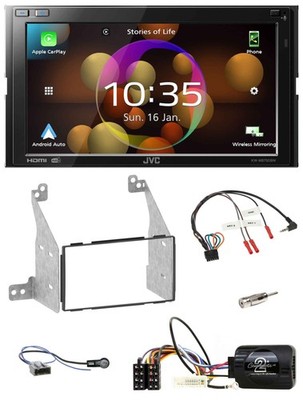 JVC DAB Steering Wheel 2DIN Bluetooth USB Car Stereo for Nissan Pathfinder R51 2010-2013