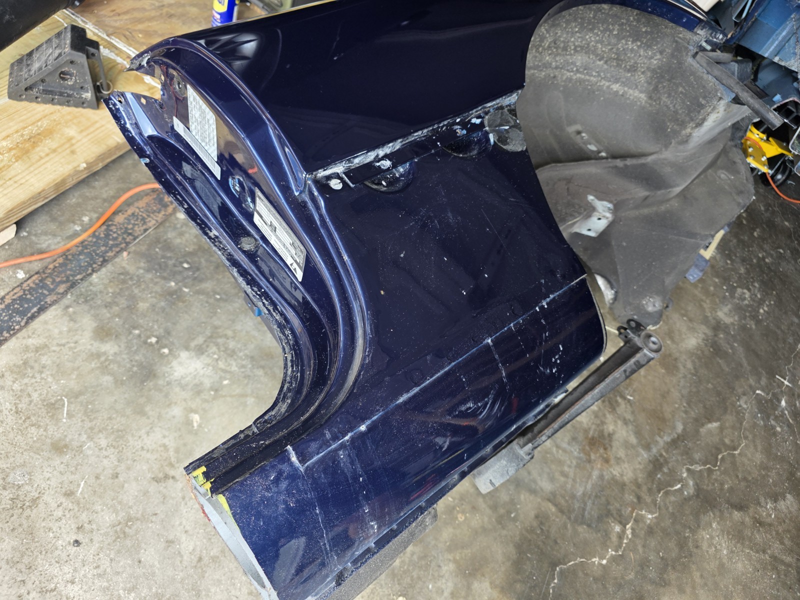 Aston Martin DB7 Volante Convertible Left Quarter Panel & Structure