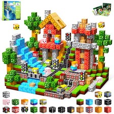 100PCS Magnetic Blocks, Magnetic Building Cube Set for Kids Ages 3 , Construc...