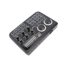 Sound Board Audio Mixer Live Sound Card For Live Streaming Recording Black CQEU