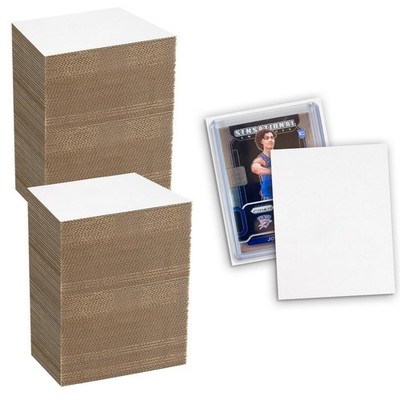 Mat Board Center, 200 Pack 3.5x4.5 Inch Corrugated Cardboard Sheets, Trading ...