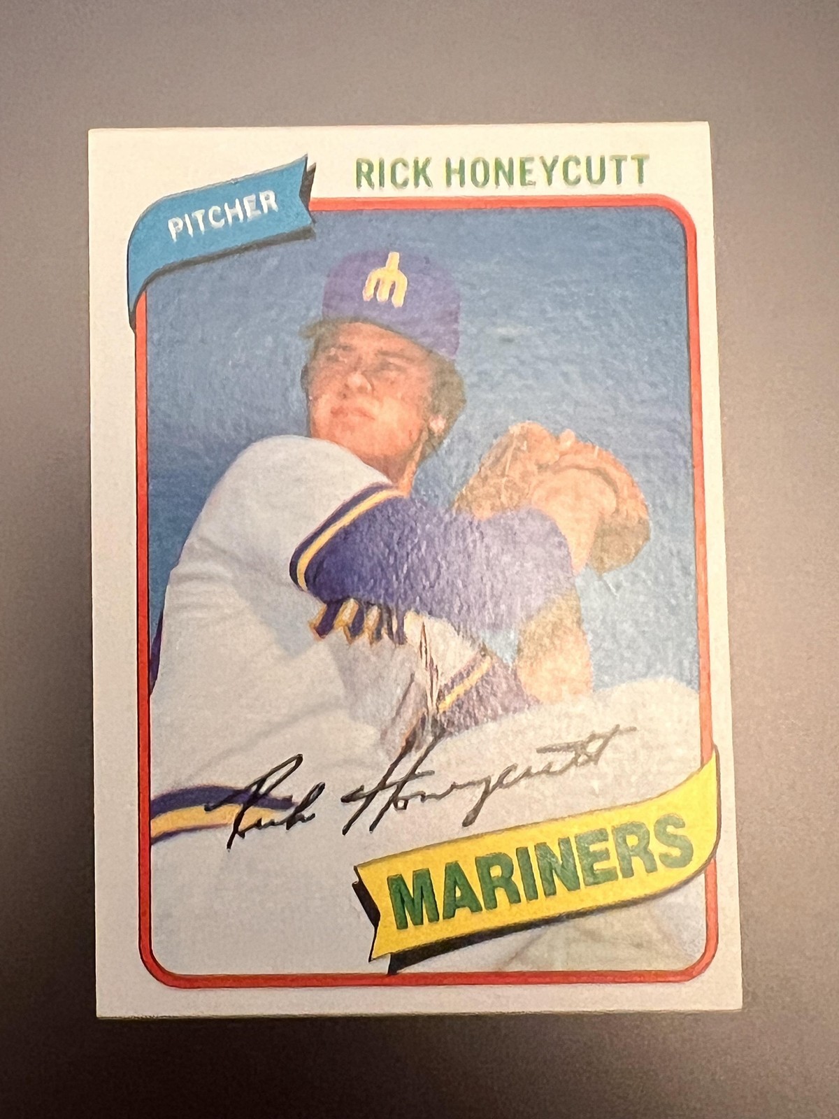 1980 Topps #307 Rick Honeycutt Seattle Mariners