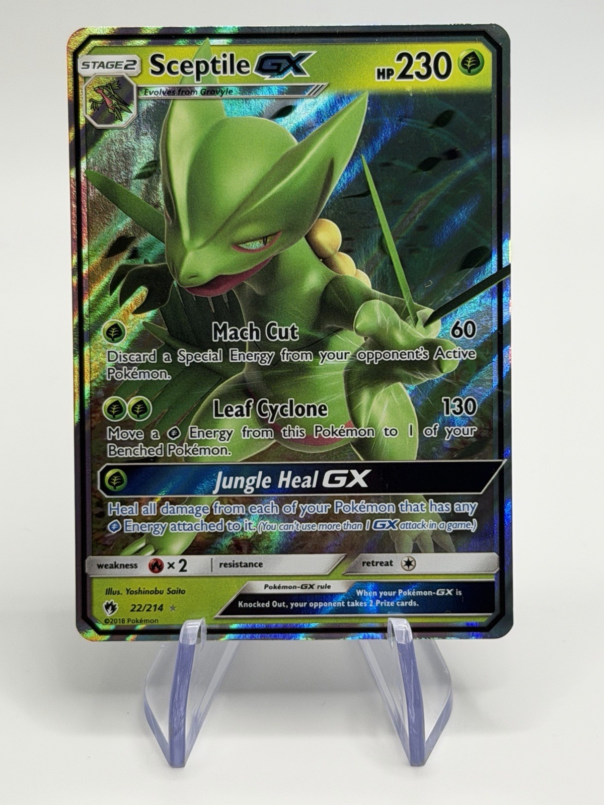 Sceptile GX 22/214 Pokémon Sun & Moon Lost Thunder