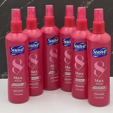 Suave Max Hold 11 Fl Oz Unscented Non-Aerosol Hairspray - 6 Pack