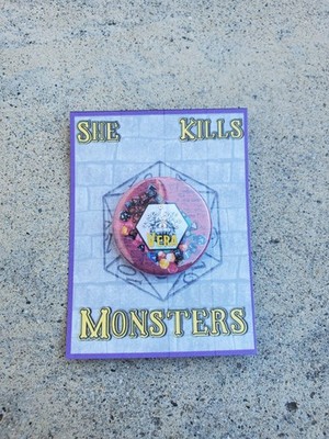 SHE KILLS MONSTERS ''Vera'' Metal Pinback Button