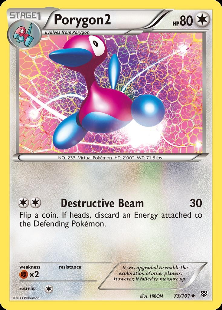 Pokemon Porygon2 (73/115) Plasma Blast LP REVERSE HOLO