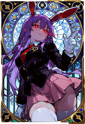 Reisen Udongein Inaba Vinyl Car Decal Sticker 7'' Weatherproof