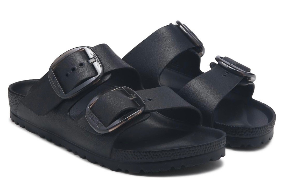 BIRKENSTOCK NIB ARIZONA BIG BUCKLE EVA (PLASTIC BLEND) BLACK 38