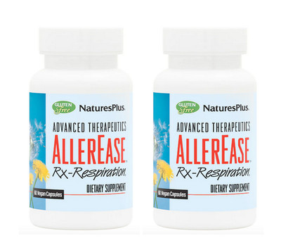 Nature's Plus AllerEase Rx-Respiration 60 veggie capsules (2 PACK)