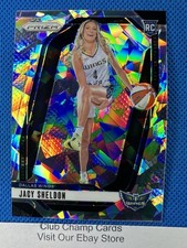2024 #141 Jacy Sheldon Panini Prizm WNBA Variation Cracked Ice Prizm RC Wings