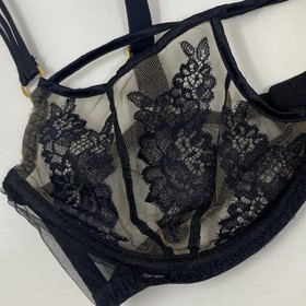 Agent Provocateur Demelza Black Bra 34D New